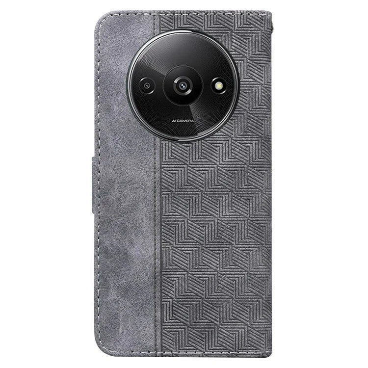 For Xiaomi Redmi A3 Cell Phone Case Leather Cover Phone Protective Shell Geometry Design
