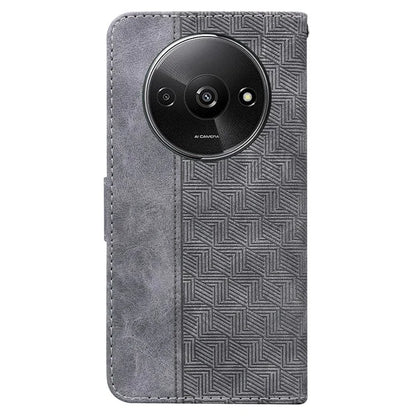 For Xiaomi Redmi A3 Cell Phone Case Leather Cover Phone Protective Shell Geometry Design