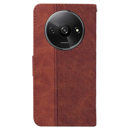 For Xiaomi Redmi A3 Cell Phone Case Leather Cover Phone Protective Shell Geometry Design