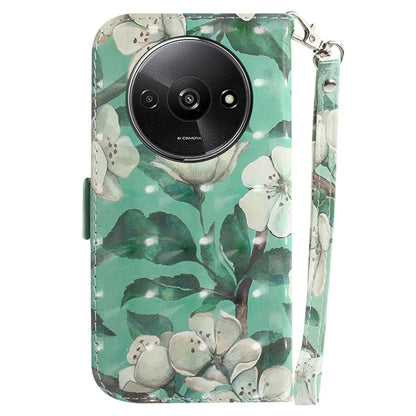 For Xiaomi Redmi A3 Case Pattern Printed Leather Phone Cover with Strap
