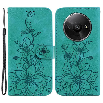 For Xiaomi Redmi A3 Cell Phone Case Flower Imprint Leather Phone Shell