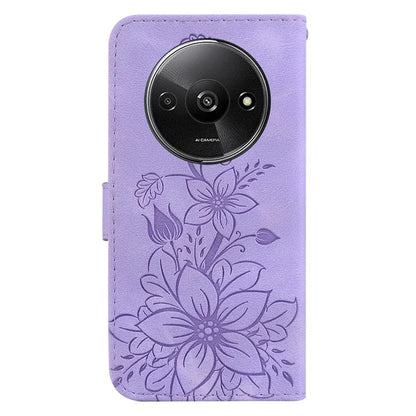 For Xiaomi Redmi A3 Cell Phone Case Flower Imprint Leather Phone Shell