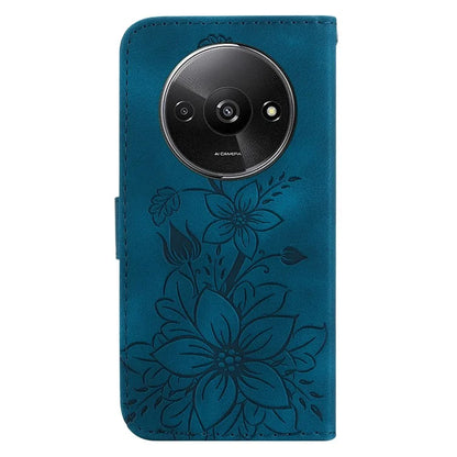 For Xiaomi Redmi A3 Cell Phone Case Flower Imprint Leather Phone Shell