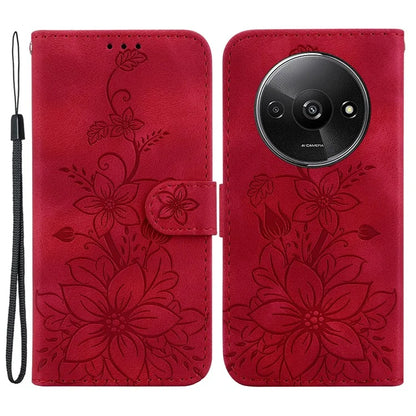 For Xiaomi Redmi A3 Cell Phone Case Flower Imprint Leather Phone Shell