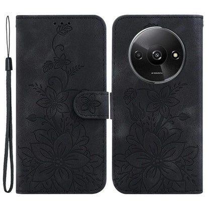 For Xiaomi Redmi A3 Cell Phone Case Flower Imprint Leather Phone Shell