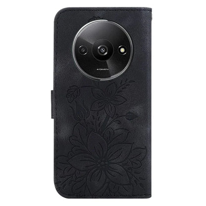 For Xiaomi Redmi A3 Cell Phone Case Flower Imprint Leather Phone Shell