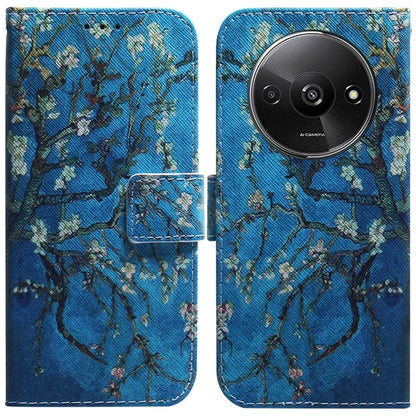 For Xiaomi Redmi A3 Magnetic Case Shock-Absorbent Pattern Printing Phone Stand Cover