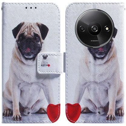 For Xiaomi Redmi A3 Magnetic Case Shock-Absorbent Pattern Printing Phone Stand Cover