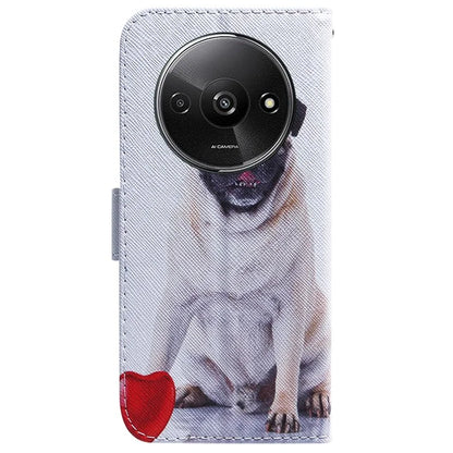 For Xiaomi Redmi A3 Magnetic Case Shock-Absorbent Pattern Printing Phone Stand Cover