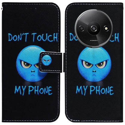 For Xiaomi Redmi A3 Magnetic Case Shock-Absorbent Pattern Printing Phone Stand Cover
