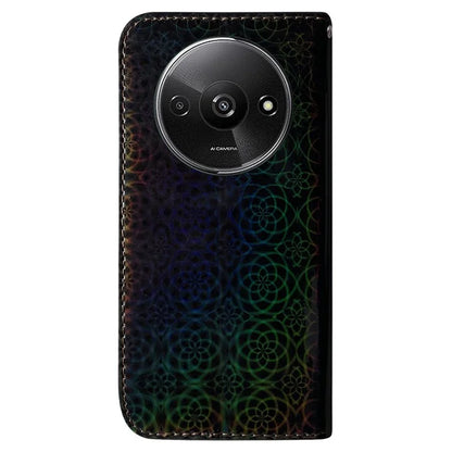 For Xiaomi Redmi A3 PU Leather Case Anti-scratch Dazzling Flower Pattern Phone Protector