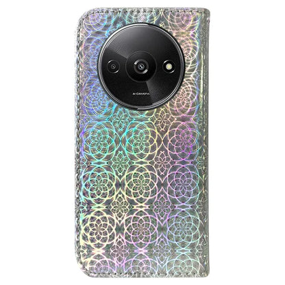 For Xiaomi Redmi A3 PU Leather Case Anti-scratch Dazzling Flower Pattern Phone Protector