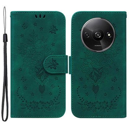 For Xiaomi Redmi A3 Cell Phone Cases Leather+TPU Flower Pattern Wallet Style Cover
