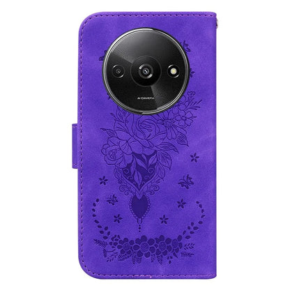 For Xiaomi Redmi A3 Cell Phone Cases Leather+TPU Flower Pattern Wallet Style Cover