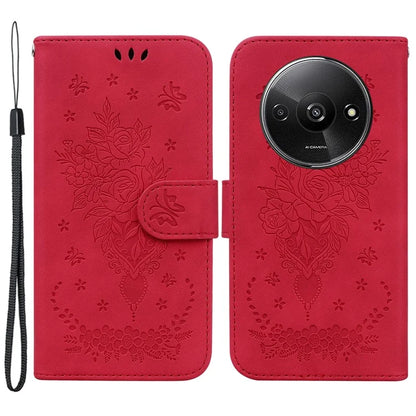 For Xiaomi Redmi A3 Cell Phone Cases Leather+TPU Flower Pattern Wallet Style Cover