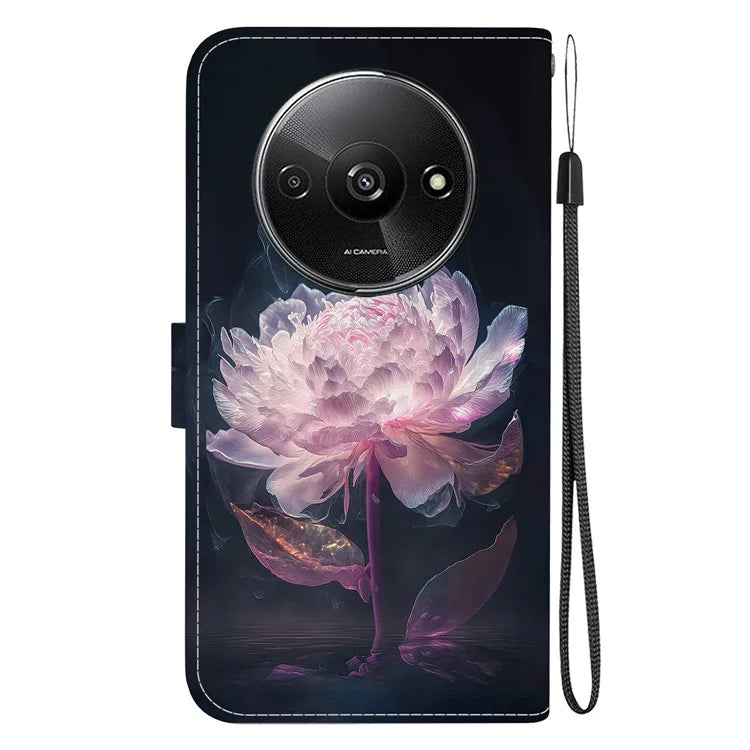 For Xiaomi Redmi A3 Magnetic Case Wallet Design Pattern Printing Phone Cover