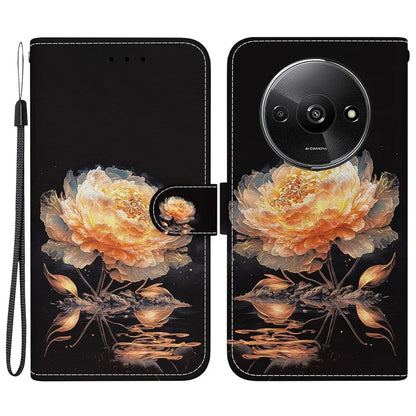 For Xiaomi Redmi A3 Magnetic Case Wallet Design Pattern Printing Phone Cover