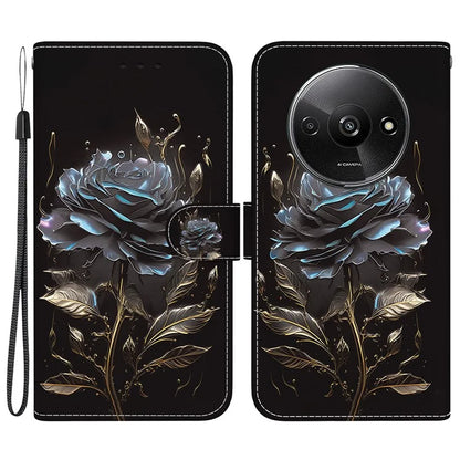 For Xiaomi Redmi A3 Magnetic Case Wallet Design Pattern Printing Phone Cover