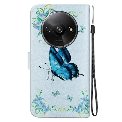 For Xiaomi Redmi A3 Magnetic Case Wallet Design Pattern Printing Phone Cover