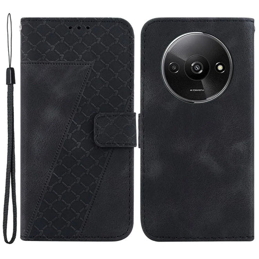 For Xiaomi Redmi A3 Cell Phone Cases 7-Shape Imprinted Wallet Cover