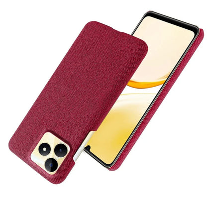For Realme Narzo N53 4G Cell Phone Cases Shock-absorbing PC+Cloth Back Cover
