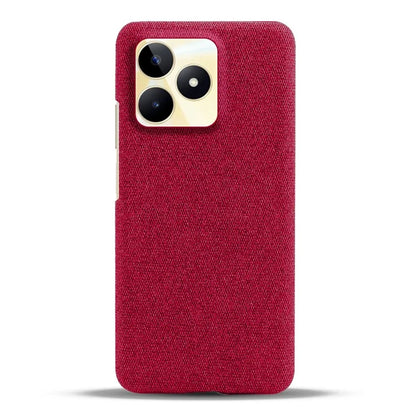 For Realme Narzo N53 4G Cell Phone Cases Shock-absorbing PC+Cloth Back Cover