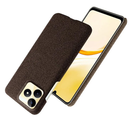 For Realme Narzo N53 4G Cell Phone Cases Shock-absorbing PC+Cloth Back Cover