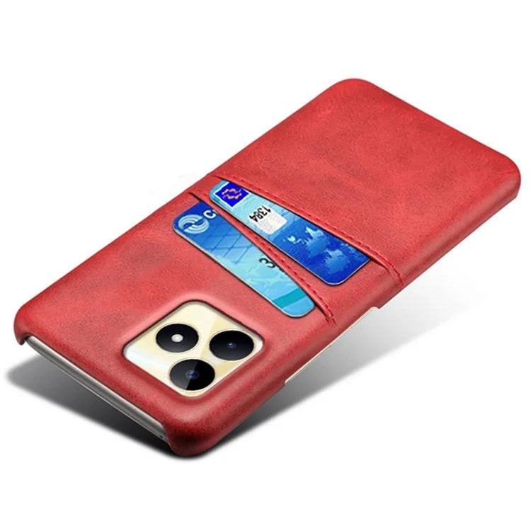 For Realme Narzo N53 4G Cell Phone Case Hard PC Cover with 2 Card Holders