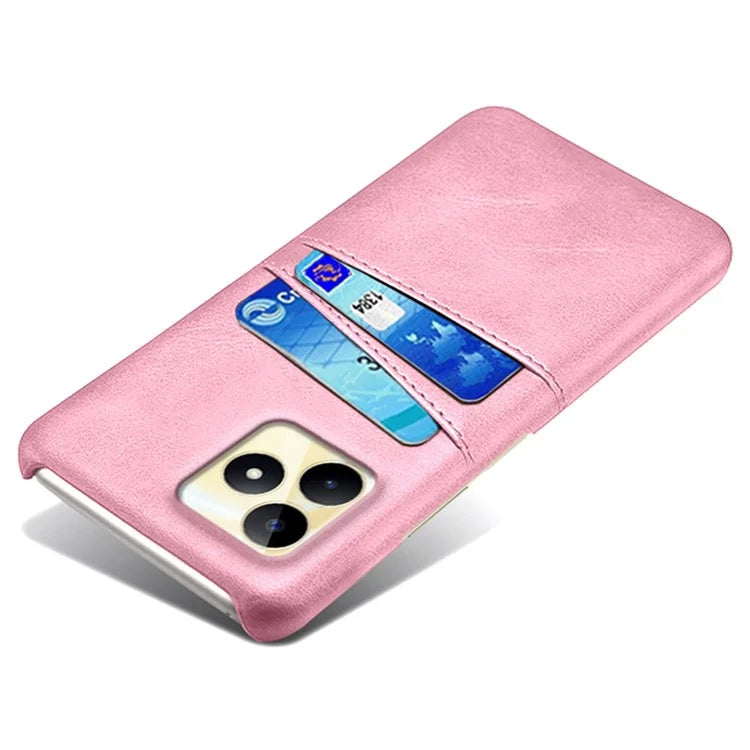 For Realme Narzo N53 4G Cell Phone Case Hard PC Cover with 2 Card Holders