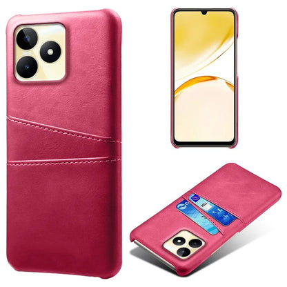 For Realme Narzo N53 4G Cell Phone Case Hard PC Cover with 2 Card Holders