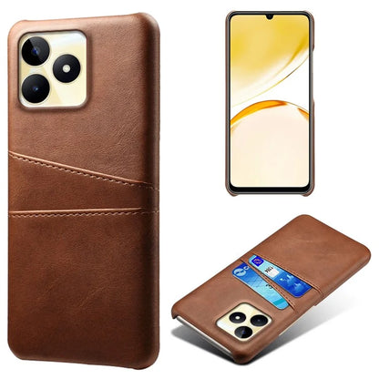 For Realme Narzo N53 4G Cell Phone Case Hard PC Cover with 2 Card Holders
