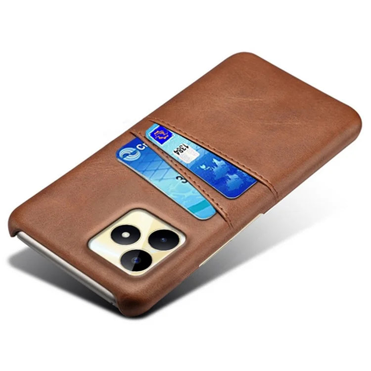 For Realme Narzo N53 4G Cell Phone Case Hard PC Cover with 2 Card Holders