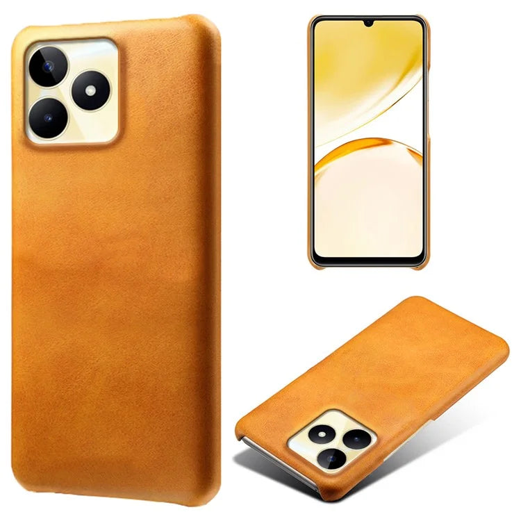 For Realme Narzo N53 4G Case PU Leather+PC Calf Texture Phone Protective Shell