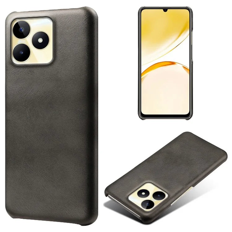 For Realme Narzo N53 4G Case PU Leather+PC Calf Texture Phone Protective Shell