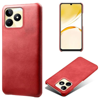 For Realme Narzo N53 4G Case PU Leather+PC Calf Texture Phone Protective Shell