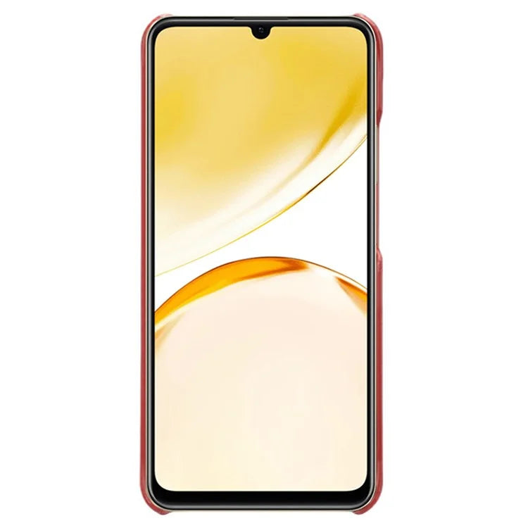 For Realme Narzo N53 4G Case PU Leather+PC Calf Texture Phone Protective Shell