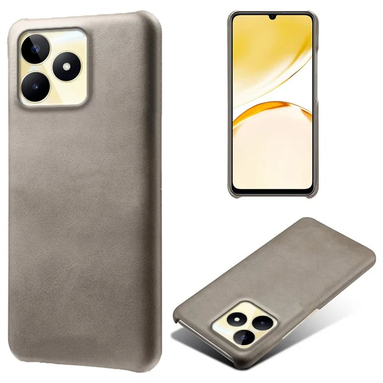 For Realme Narzo N53 4G Case PU Leather+PC Calf Texture Phone Protective Shell