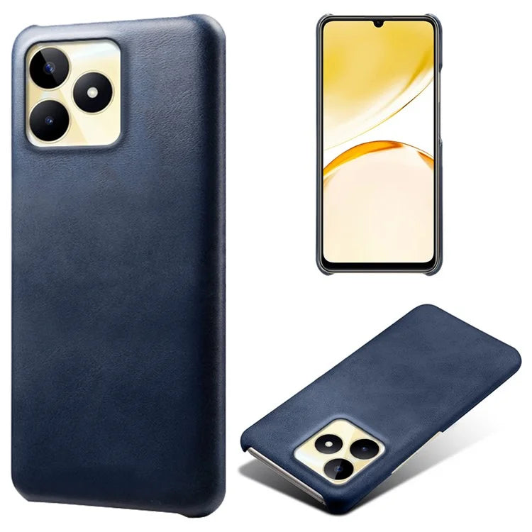 For Realme Narzo N53 4G Case PU Leather+PC Calf Texture Phone Protective Shell