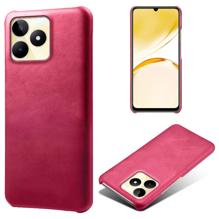 For Realme Narzo N53 4G Case PU Leather+PC Calf Texture Phone Protective Shell