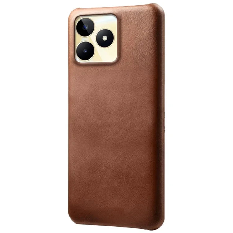 For Realme Narzo N53 4G Case PU Leather+PC Calf Texture Phone Protective Shell