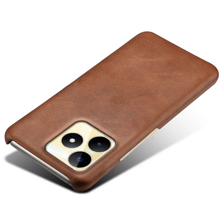 For Realme Narzo N53 4G Case PU Leather+PC Calf Texture Phone Protective Shell