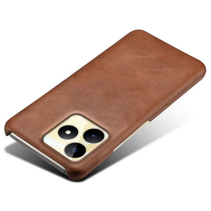 For Realme Narzo N53 4G Case PU Leather+PC Calf Texture Phone Protective Shell