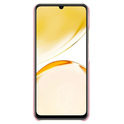For Realme Narzo N53 4G Case PU Leather+PC Calf Texture Phone Protective Shell Gold