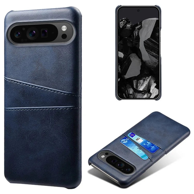 For Google Pixel 9 Pro Shockproof Case Hard PC Card Holder Back Phone Cover