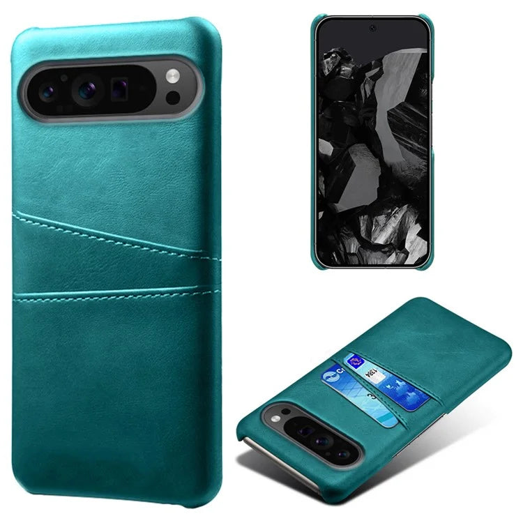 For Google Pixel 9 Pro Shockproof Case Hard PC Card Holder Back Phone Cover