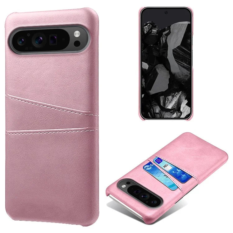 For Google Pixel 9 Pro Shockproof Case Hard PC Card Holder Back Phone Cover