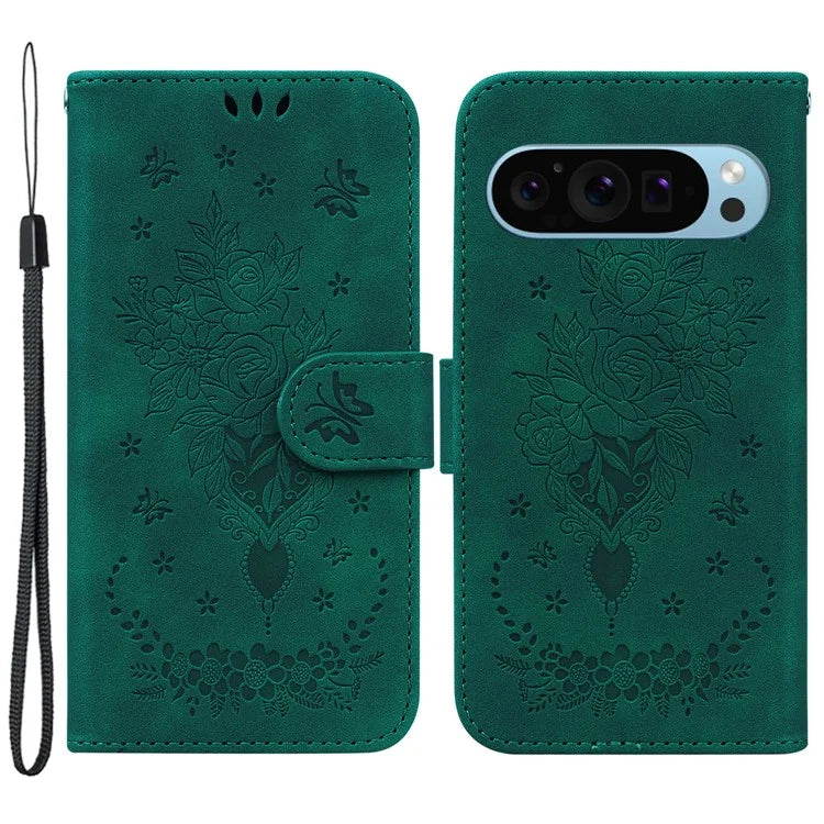 For Google Pixel 9 Pro Cell Phone Case Scratch Proof PU Leather Wallet Stand Cover
