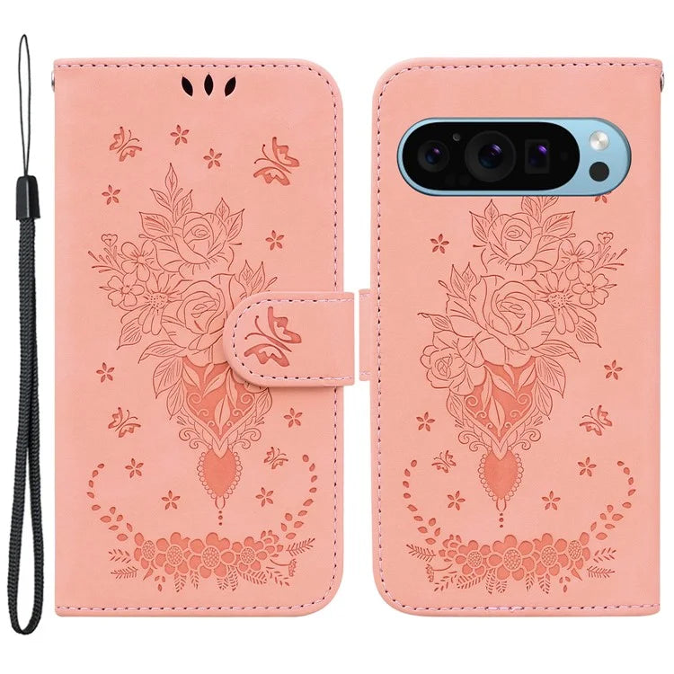 For Google Pixel 9 Pro Cell Phone Case Scratch Proof PU Leather Wallet Stand Cover