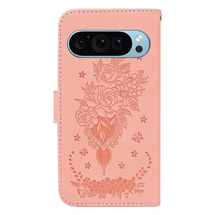 For Google Pixel 9 Pro Cell Phone Case Scratch Proof PU Leather Wallet Stand Cover