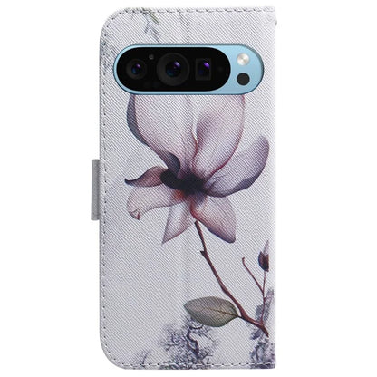 For Google Pixel 9 Pro Mobile Phone Leather Case Pattern Printing Stand Shell